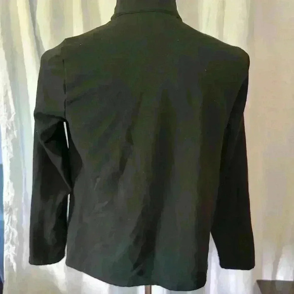 Cg L Cg Women’s Simple Black Track Jacket. Black. Size Medium. Pockets. Full Zip - Picture 5 of 6